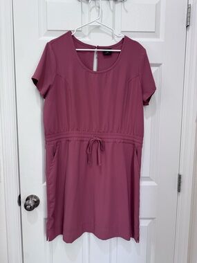32 Degrees Mauve Short Sleeve Midi Dress
